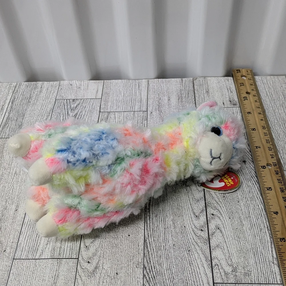 Ty Multicolor Stuffed Alpaca - Picture 6 of 6